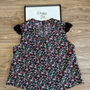SHEIN Women's Floral Top 2X